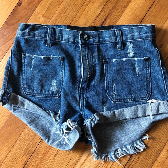 Free People Pants - Free people one teaspoon hawks denim shorts